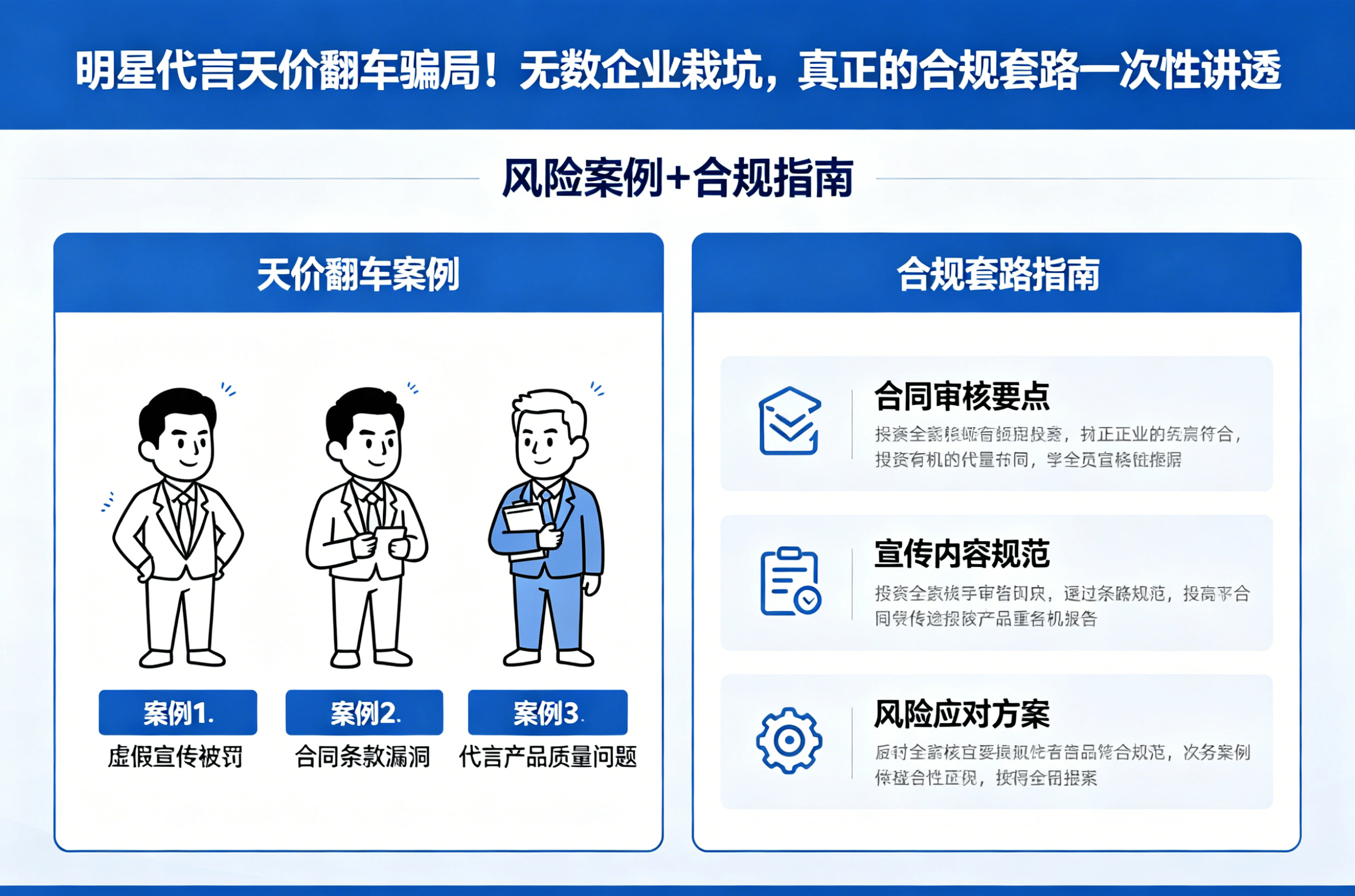 明星代言翻车真相：合规套路一次讲透
